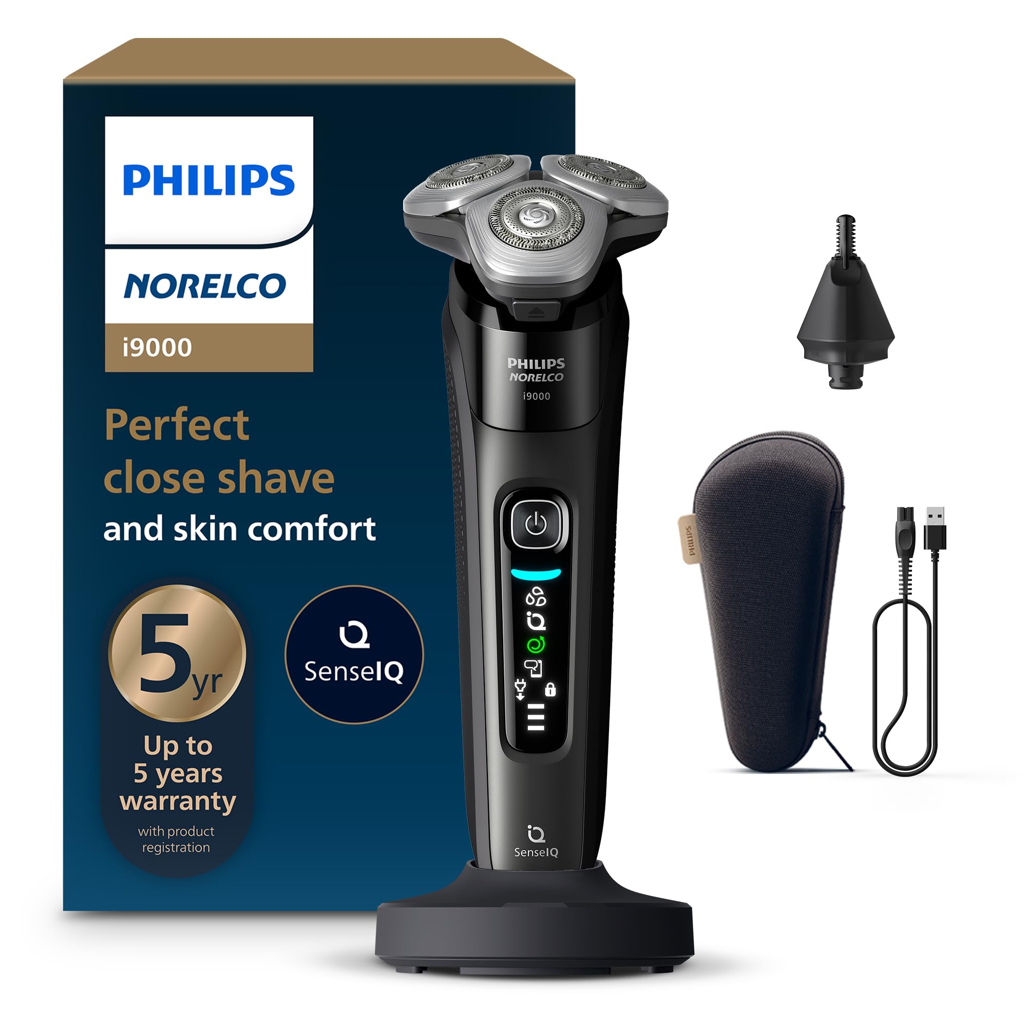 Amazon.com: Philips Norelco Shaver i9000, Wet & Dry Electric